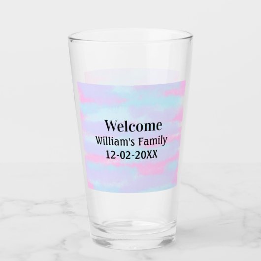 personalisierter Empfang Glas (Vorderseite)