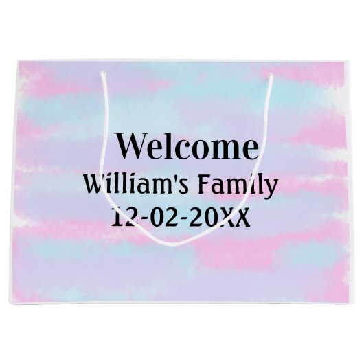 personalisierter Empfang Große Geschenktüte (Vorderseite)