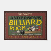 Personalisierter Empfang im Billiardzimmer Türmatt Fußmatte (Vorderseite)