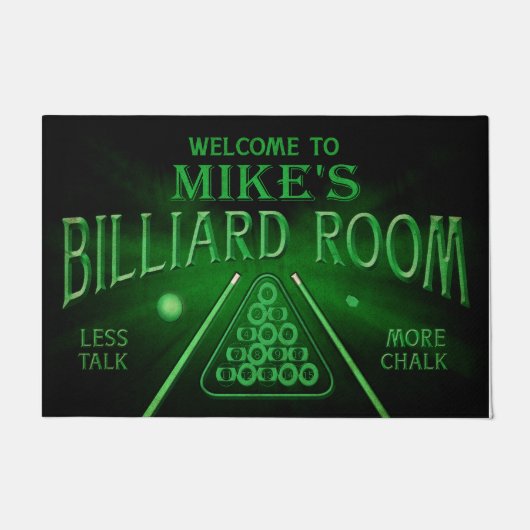Personalisierter Empfang im Billiardzimmer Türmatt Fußmatte (Vorderseite)
