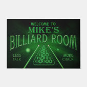 Personalisierter Empfang in Billiard Fußmatte (Vorderseite)