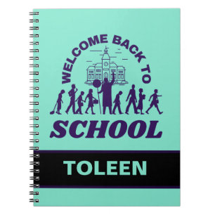 Personalisierter Empfang in der Schule Notizblock