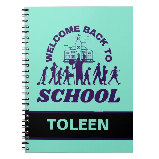 Personalisierter Empfang in der Schule Notizblock (Vorderseite)