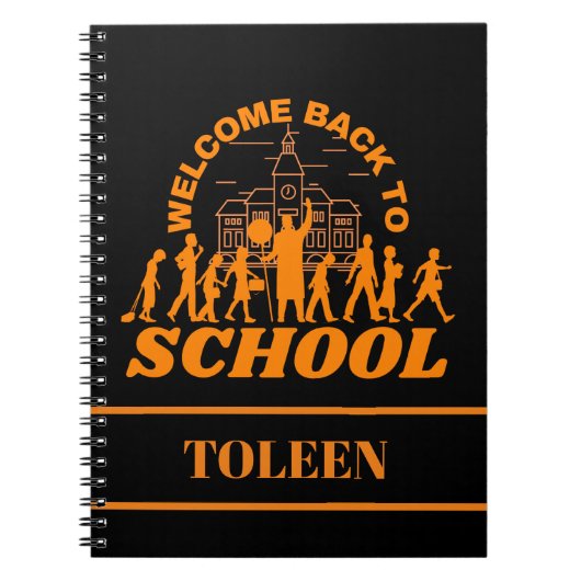 Personalisierter Empfang in der Schule Notizblock (Vorderseite)