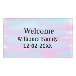 personalisierter Empfang Namenschild