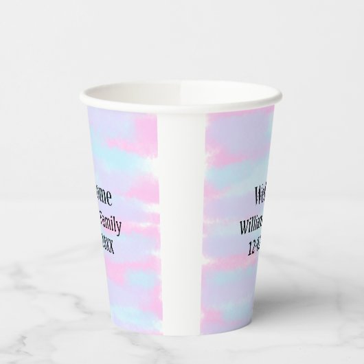 personalisierter Empfang Pappbecher (Links)