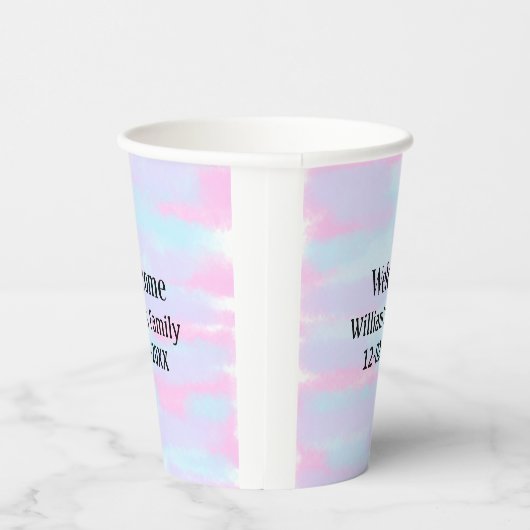 personalisierter Empfang Pappbecher (Rechts)