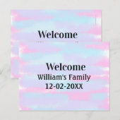 personalisierter Empfang Postkarte (Vorne/Hinten)