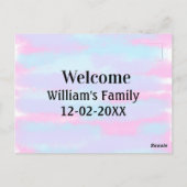 personalisierter Empfang Postkarte (Rückseite)