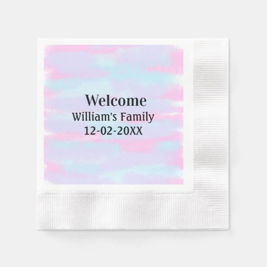 personalisierter Empfang Serviette (Vorderseite)