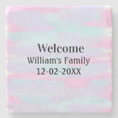 personalisierter Empfang Steinuntersetzer (Vorderseite)