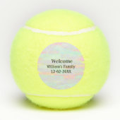 personalisierter Empfang Tennisbälle (Rückseite)