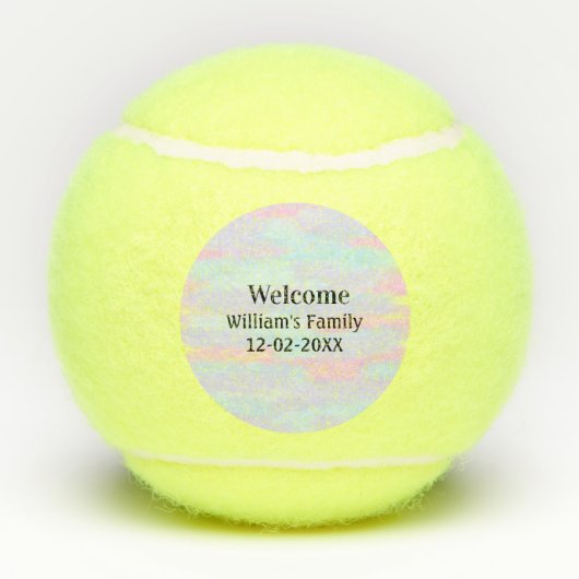 personalisierter Empfang Tennisbälle (Rückseite)