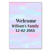 personalisierter Empfang Tischnummer (Rückseite)