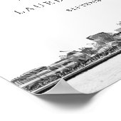 Personalisierter Empfang von Cleveland Skyline Poster (Ecke)