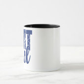 Personalisierter "EMT Fuel" Chic Blonde Woman Coff Tasse (Zentrum)