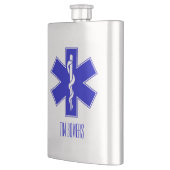 Personalisierter EMT-Lebenszeichen Flachmann (Links)