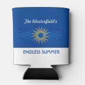 Personalisierter Endloser Sommer kann kühler werde Dosenkühler (Rückseite)