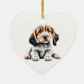 Personalisierter englischer Setter Puppy Keramik Ornament (Vorne)