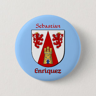 Personalisierter Enriquez Historischer Schild Button