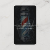 Personalisierter Entwurf einer Barbervorlagenscher Visitenkarte (Rückseite)