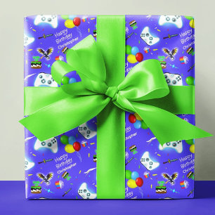 Personalisierter Epic Gamer Geburtstag Kritischer Geschenkpapier