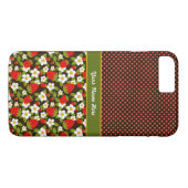 Personalisierter Erdbeerflecken iPhone 7 Pluse Case-Mate iPhone Hülle (Rückseite (Horizontal))