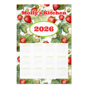 Personalisierter Erdbeerkalender 2026 Fotodruck