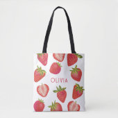 Personalisierter Erdbeername Tasche (Vorderseite)