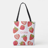 Personalisierter Erdbeername Tasche (Rückseite)
