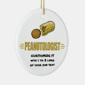 Personalisierter Erdnuss Keramikornament (Rechts)