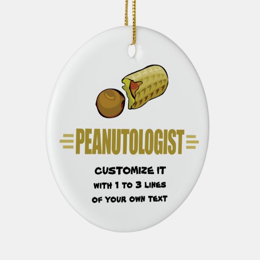 Personalisierter Erdnuss Keramikornament (Rechts)