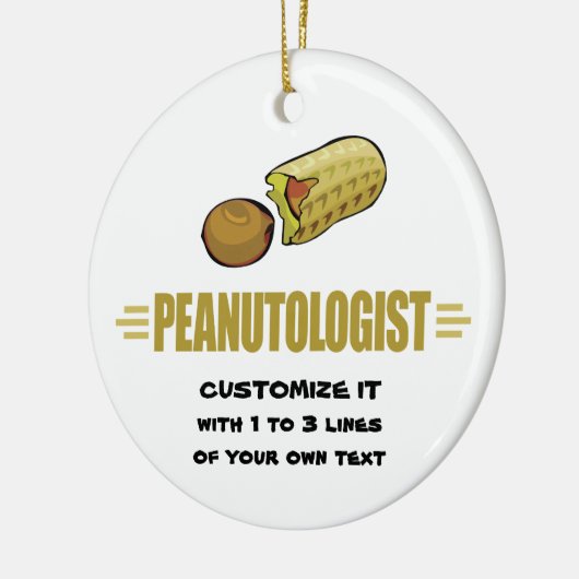Personalisierter Erdnuss Keramikornament (Links)