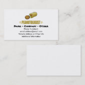 Personalisierter Erdnuss Visitenkarte (Vorne/Hinten)