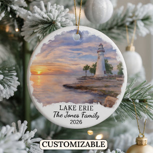 Personalisierter Eriesee, Maßgeschneidertes Pennsy Keramik Ornament
