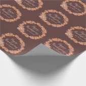 Personalisierter Erntedank | Aquarellfarbene Herbs Geschenkpapier (Ecke)