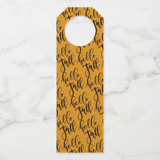 Personalisierter Erntedank "Essen Sie Drink & Sei Flaschenanhänger (Rückseite)