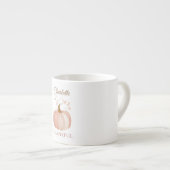 Personalisierter Erntedank - Fall Pumpkin dankbar Espressotasse (Vorderseite Rechts)