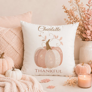 Personalisierter Erntedank - Fall Pumpkin dankbar Kissen
