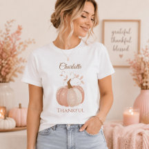 Personalisierter Erntedank - Fall Pumpkin dankbar