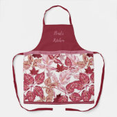 Personalisierter Erntedank Gesegnete Herbstlaub Schürze (Vorderseite)