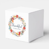 Personalisierter Erntedank Glücklicher Fall Geschenkschachtel (Rückseite)