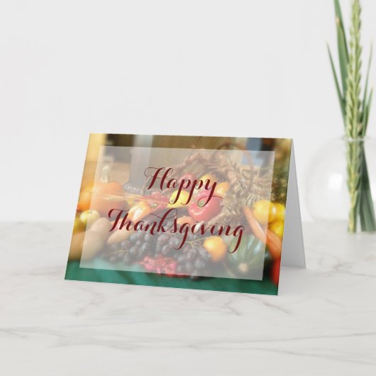 Personalisierter Erntedank Karte (Vorderseite)