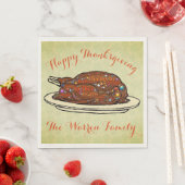 Personalisierter Erntedank Napkins Serviette (Beispiel)