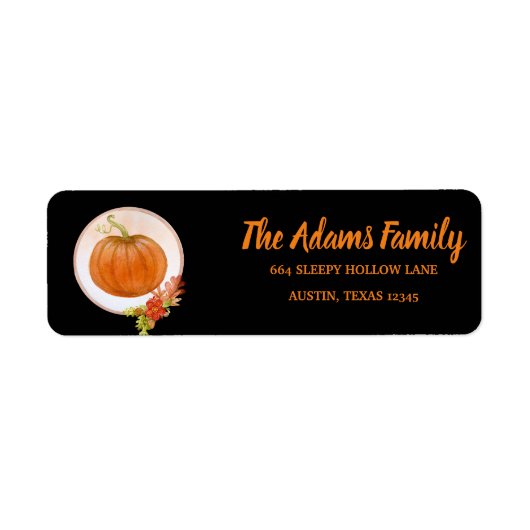 Personalisierter Erntedank Pumpkin Holiday (Vorne)