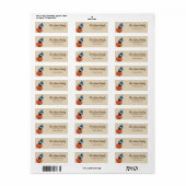 Personalisierter Erntedank Pumpkin Holiday Label (Vorne)