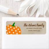 Personalisierter Erntedank Pumpkin Holiday Label (Insitu)