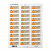 Personalisierter Erntedank Pumpkin Holiday Label (Vorne)