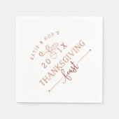 Personalisierter Erntedank Serviette (Vorderseite)