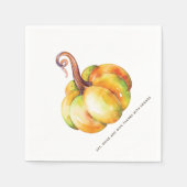 Personalisierter Erntedank Serviette (Vorderseite)